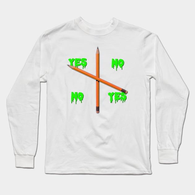 Charlie Charlie Challenge Long Sleeve T-Shirt by robotface